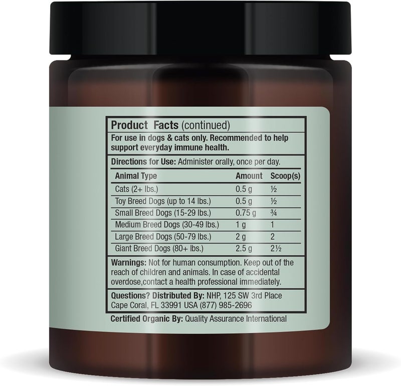 Dr. Mercola Bark & Whiskers Organic Fermented Mushroom Blend for Cats and Dogs - 2.11 Oz (60g) - Supports Digestive and Immune Function - Image 4